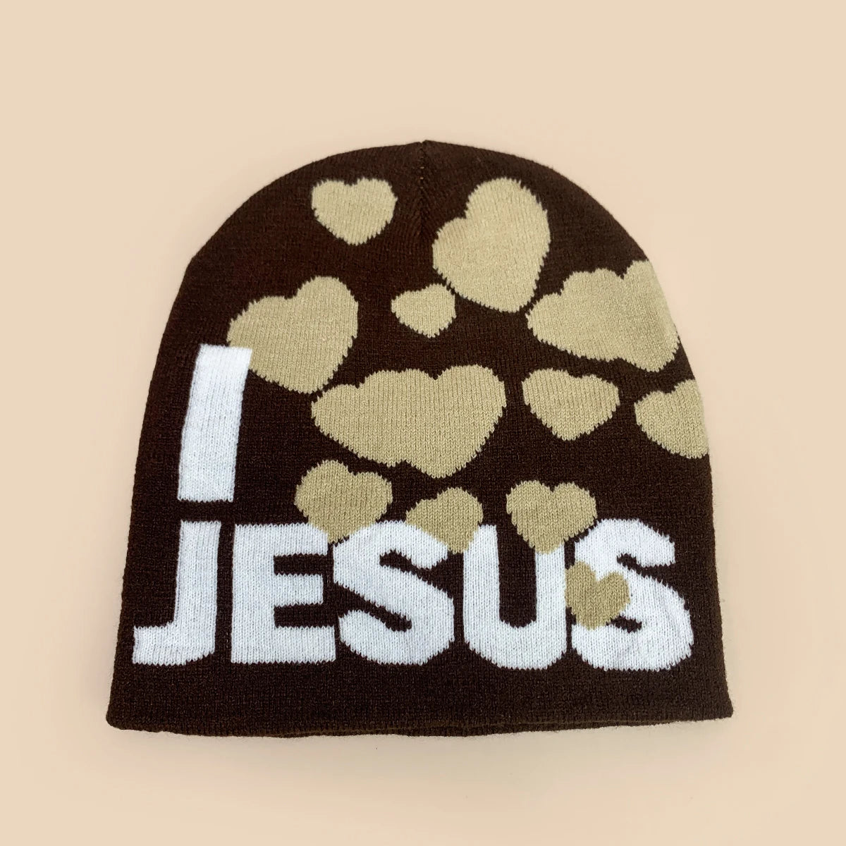 "I LOVE JESUS" Christian Knit Beanie