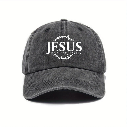 "WAY, TRUTH, LIFE" Vintage Hat (Black)