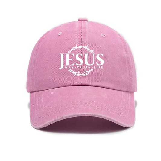 "WAY, TRUTH, LIFE" Vintage Hat (Pink)
