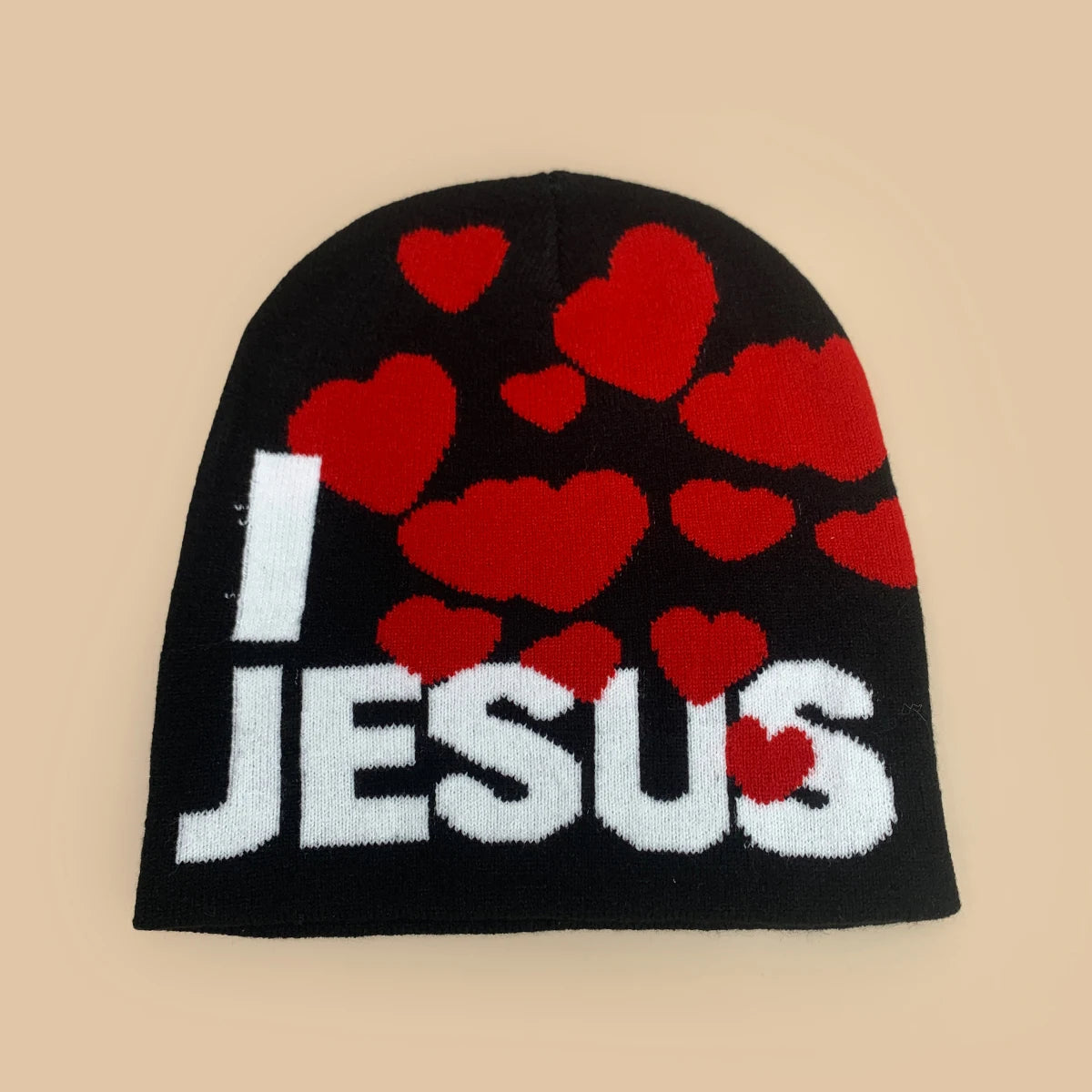 "I LOVE JESUS" Christian Knit Beanie