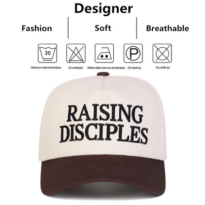 Unisex RAISING DISCIPLES Letter Embroidery Baseball Caps Spring Autumn Outdoor Adjustable Casual Hats Sunscreen Hat Sports Cap